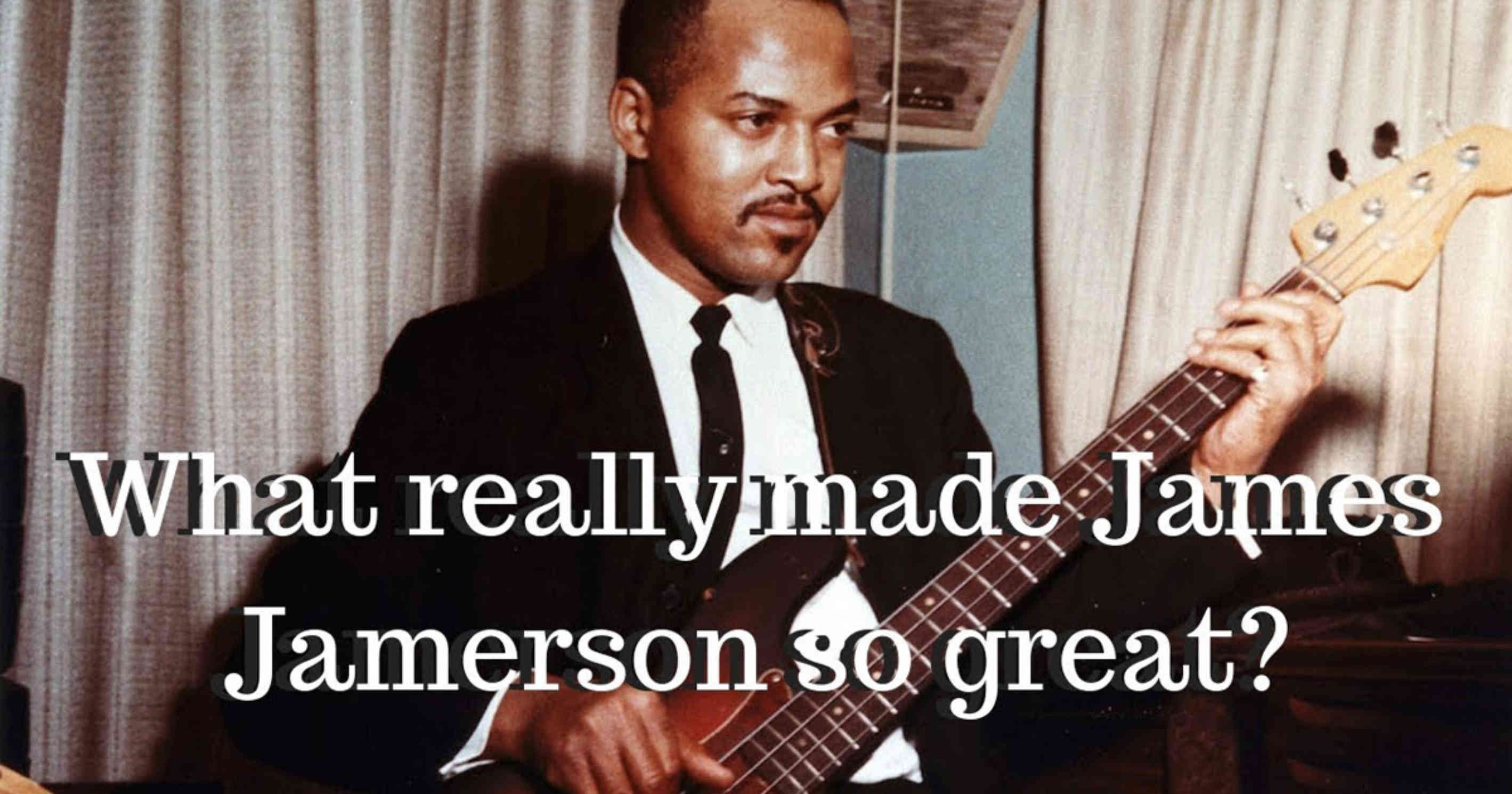 What Really Made James Jamerson So Great? | Scotts Bass Lessons